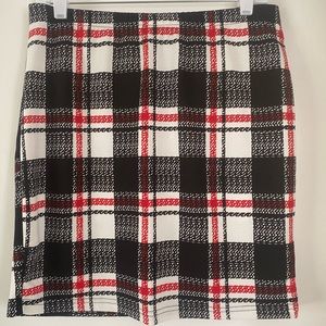 Shein XL red, black and white skirt. Stretchy material. Never worn.